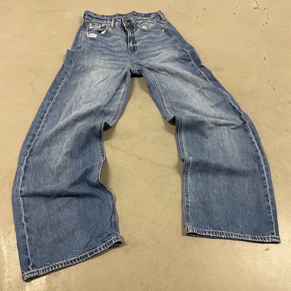 y2k american eagle baggy jeans 25x28